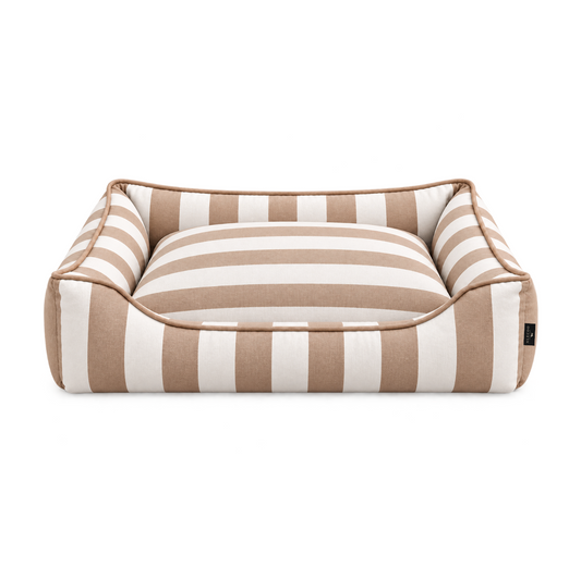 Hundebett Stripes - taupe