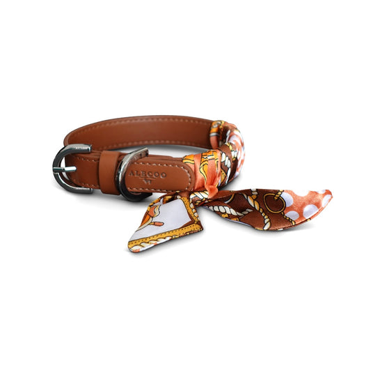 Hundehalsband Twilly Classy - cognac