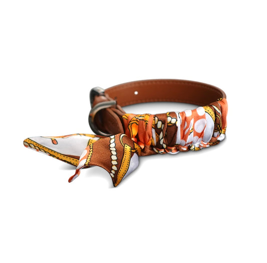 Hundehalsband Twilly Classy - cognac