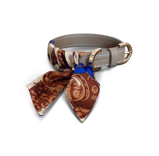 Hundehalsband Twilly Classy - taupe