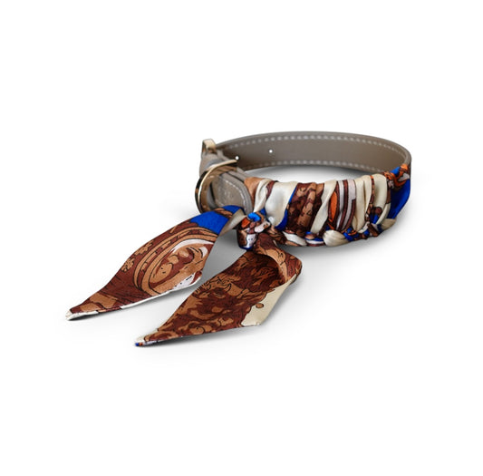 Hundehalsband Twilly Classy - taupe