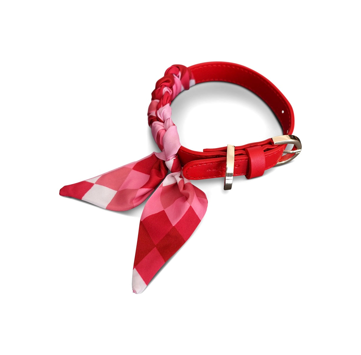 Hundehalsband Twilly square- red