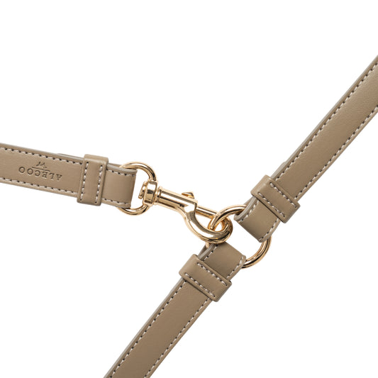 Hundeleine Classy taupe - gold