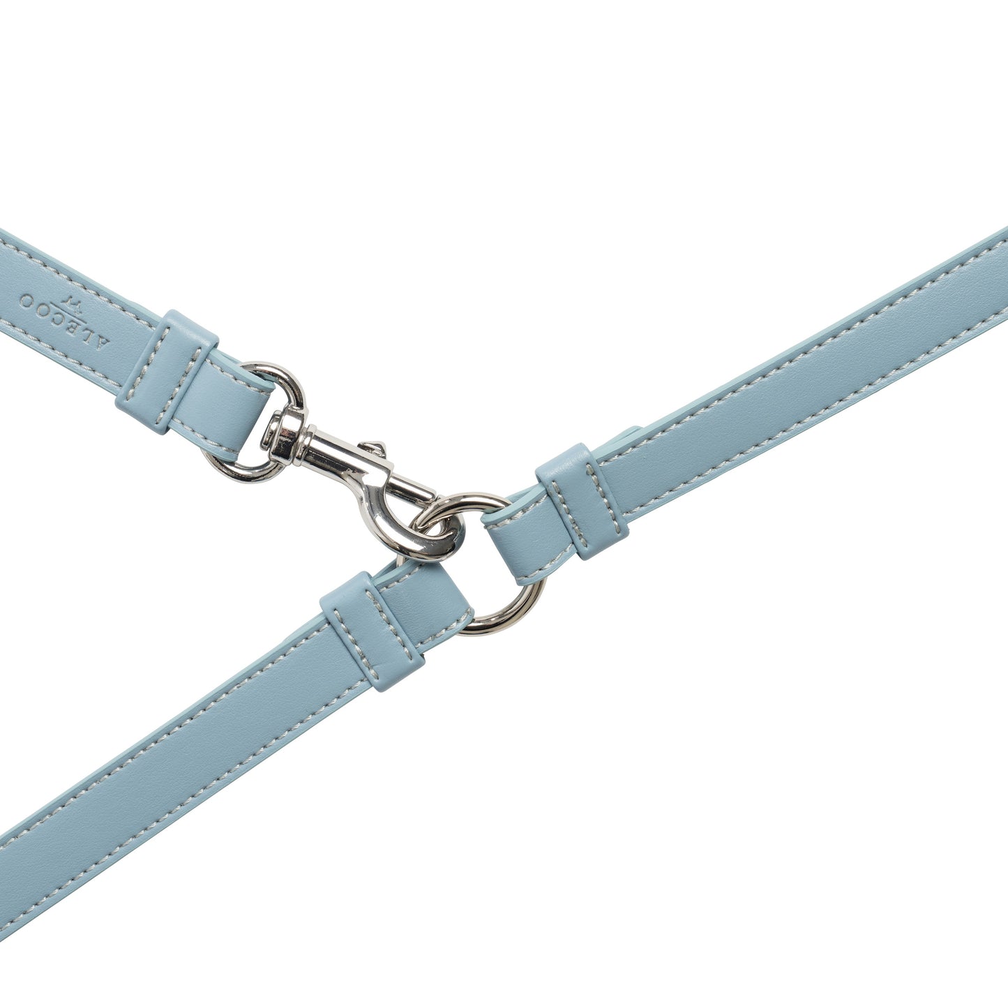 Dog leash Classy ice blue - silver