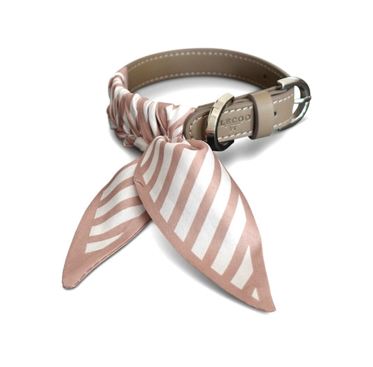 Hundehalsband Twilly Stripes - powder