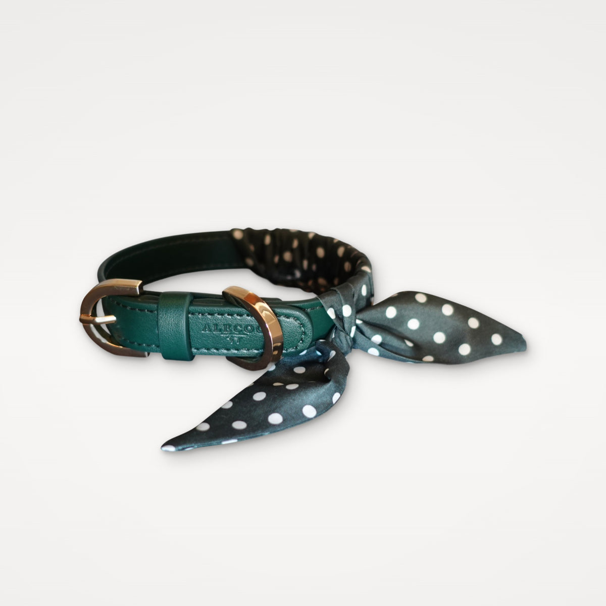 TWILLY Halsband Polka Dots dark green