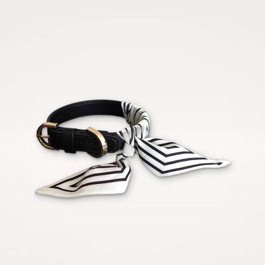 TWILLY Halsband Stripes offwhite
