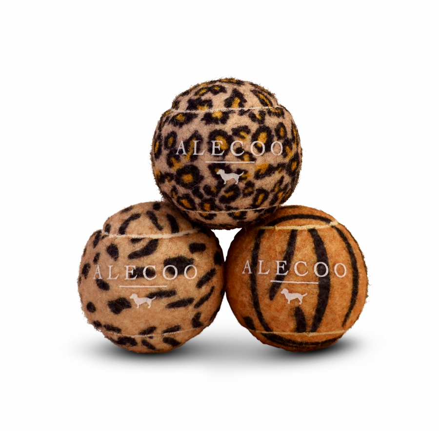 Hundespielball Set Animal Print