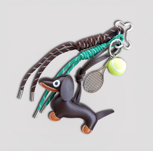 Dackel Anhänger Tennis Rope
