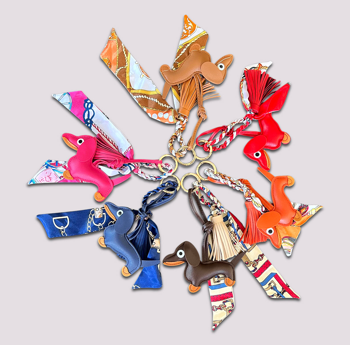 Dachshund silk pendant Franzl