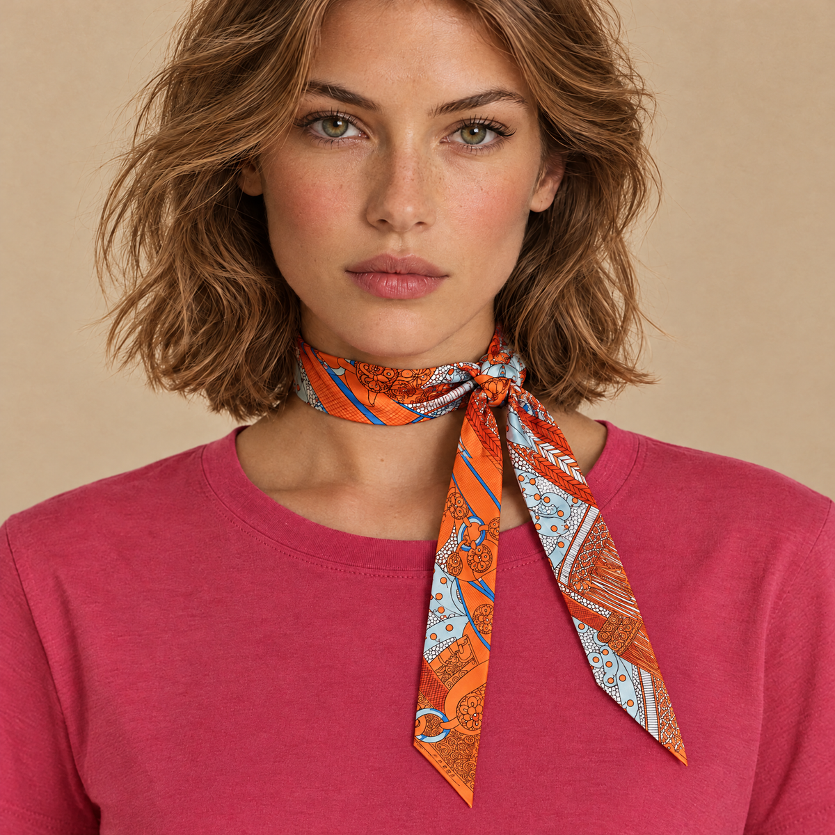Twilly Paris - orange von ALECOO am Model getragen