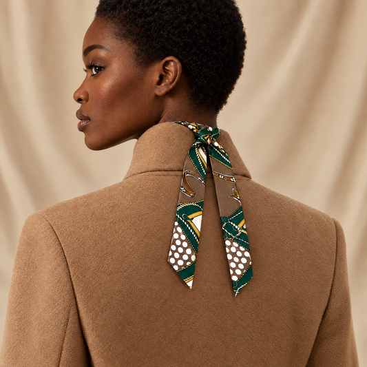 Twilly Classy - dark green von ALECOO am Model getragen