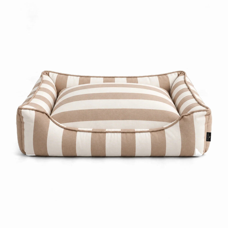 Hundebett Stripes - taupe