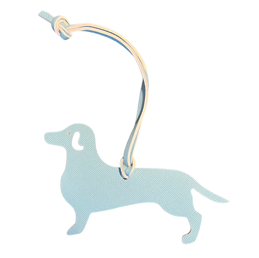 Dackel Anhänger turquoise