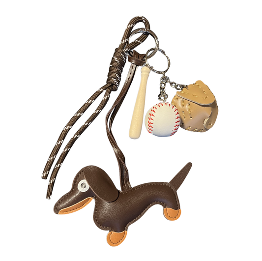 Dackel Anhänger Baseball