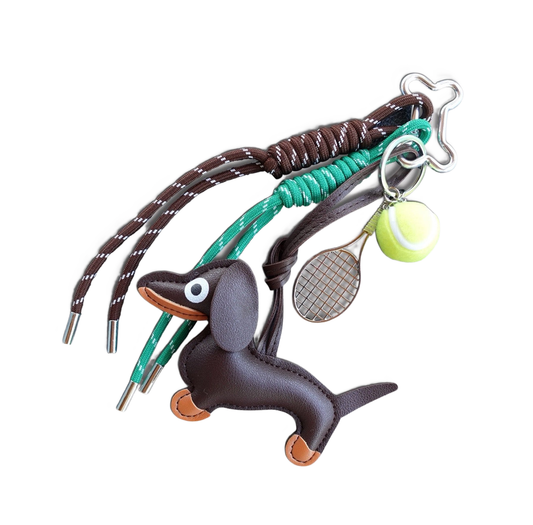 Dackel Anhänger Tennis Rope