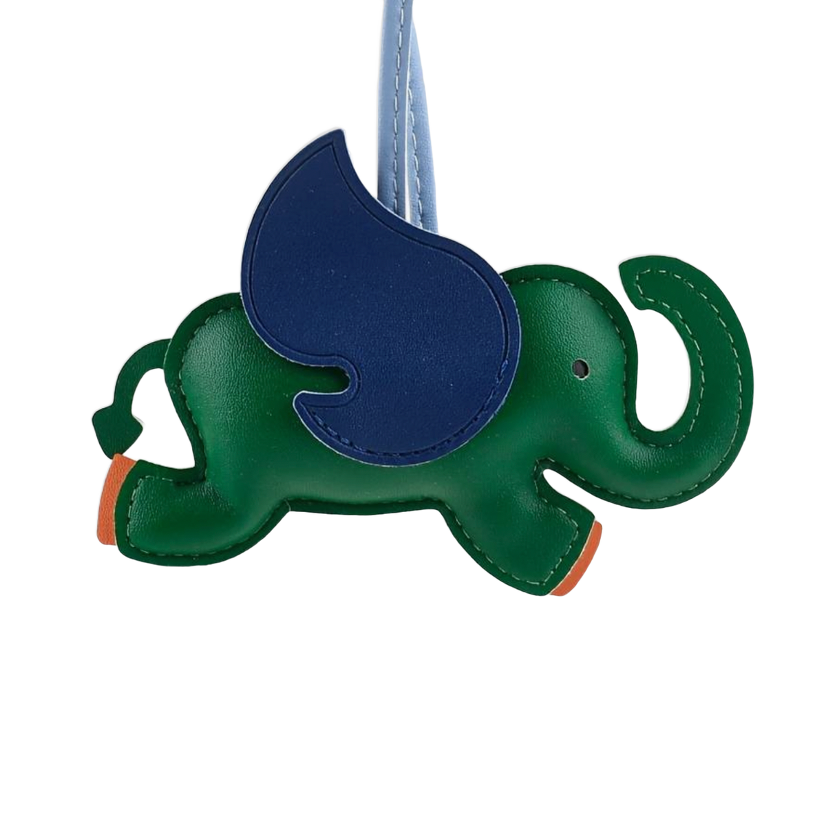 Elefant Taschenanhänger dark green