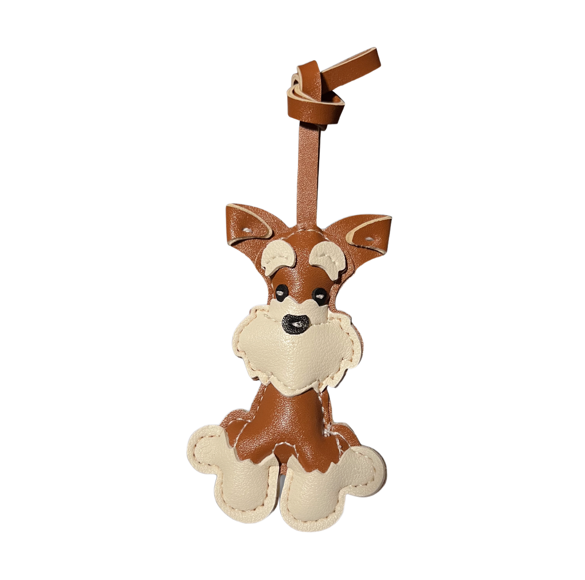 Schnauzer Anhänger cognac